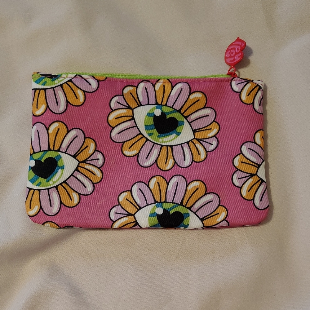 ipsy Pink Floral Eye Pouch